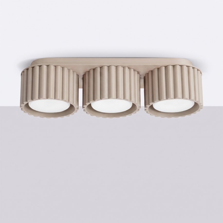 Spotlamp AURA 3xGX53/10W/230V taupe