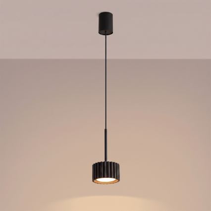 Hanglamp aan kabel AURA 1xGX53/10W/230V zwart