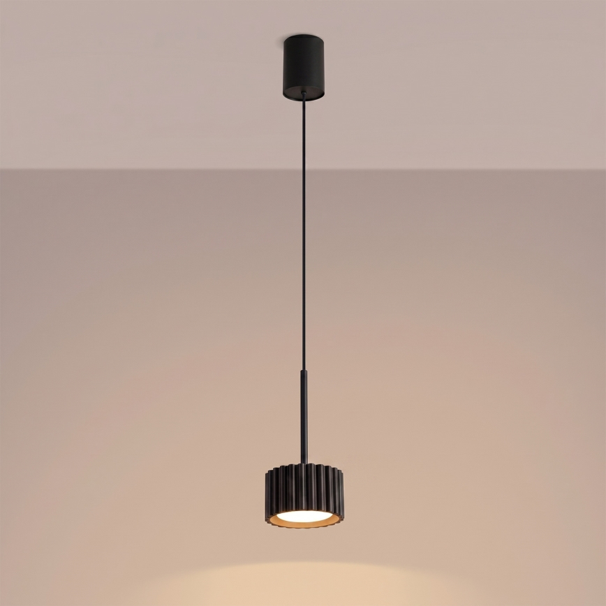 Hanglamp aan kabel AURA 1xGX53/10W/230V zwart