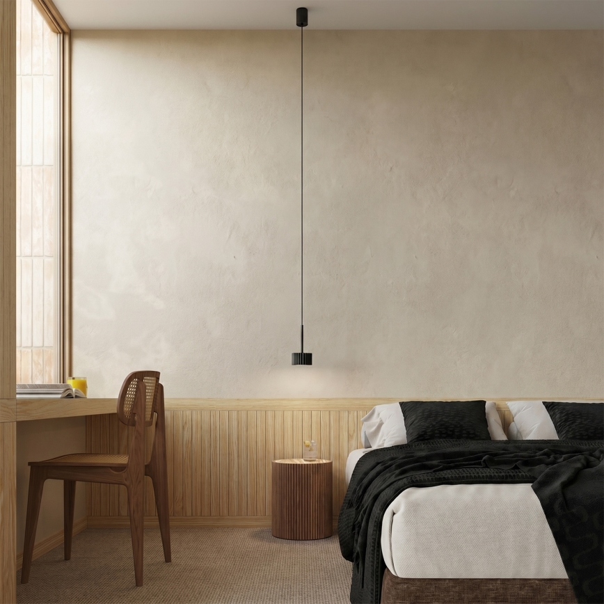 Hanglamp aan kabel AURA 1xGX53/10W/230V zwart