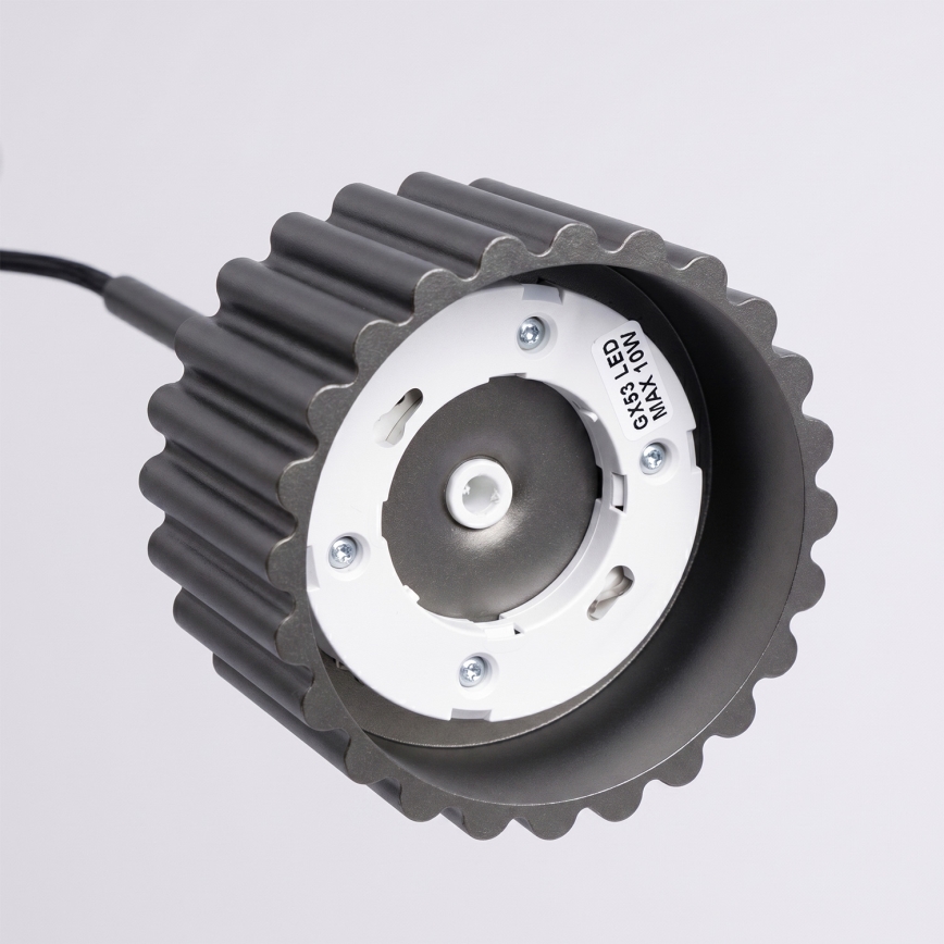 Hanglamp aan kabel AURA 1xGX53/10W/230V zwart