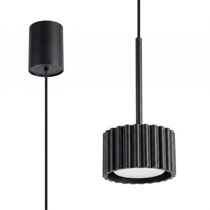 Hanglamp aan kabel AURA 1xGX53/10W/230V zwart
