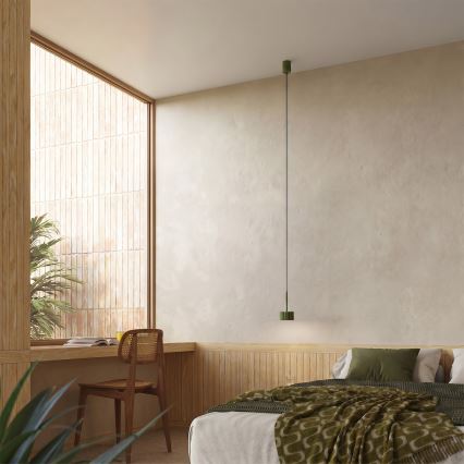 Hanglamp met kabel AURA 1xGX53/10W/230V groen