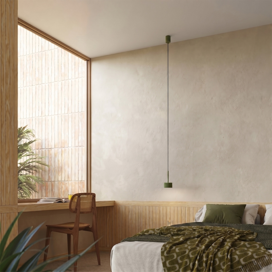 Hanglamp met kabel AURA 1xGX53/10W/230V groen