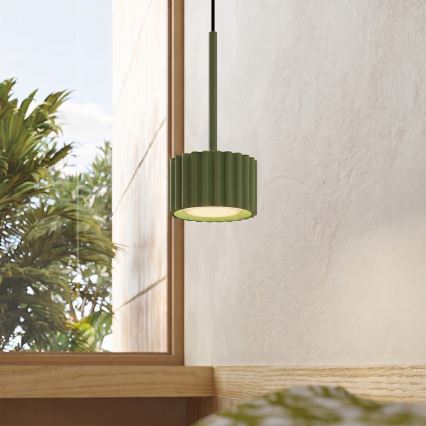 Hanglamp met kabel AURA 1xGX53/10W/230V groen