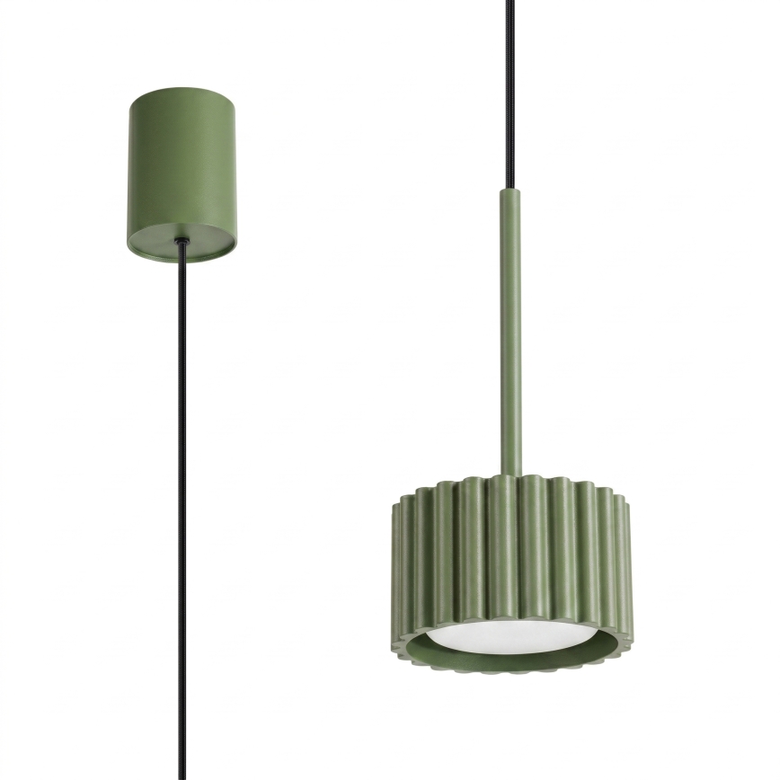 Hanglamp met kabel AURA 1xGX53/10W/230V groen