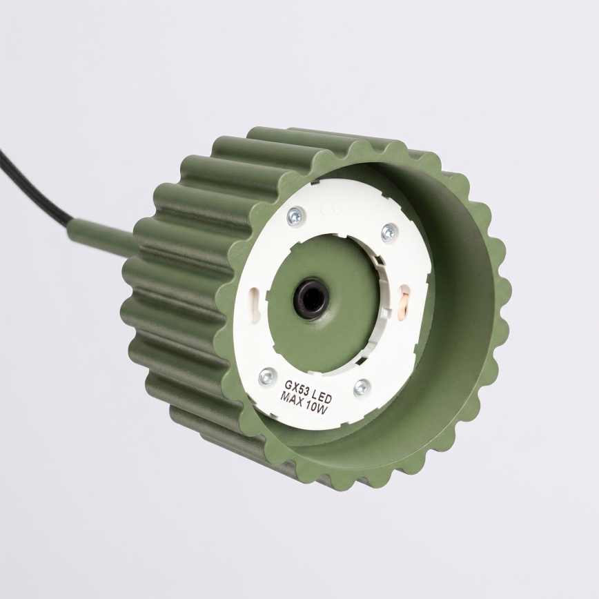 Hanglamp met kabel AURA 1xGX53/10W/230V groen