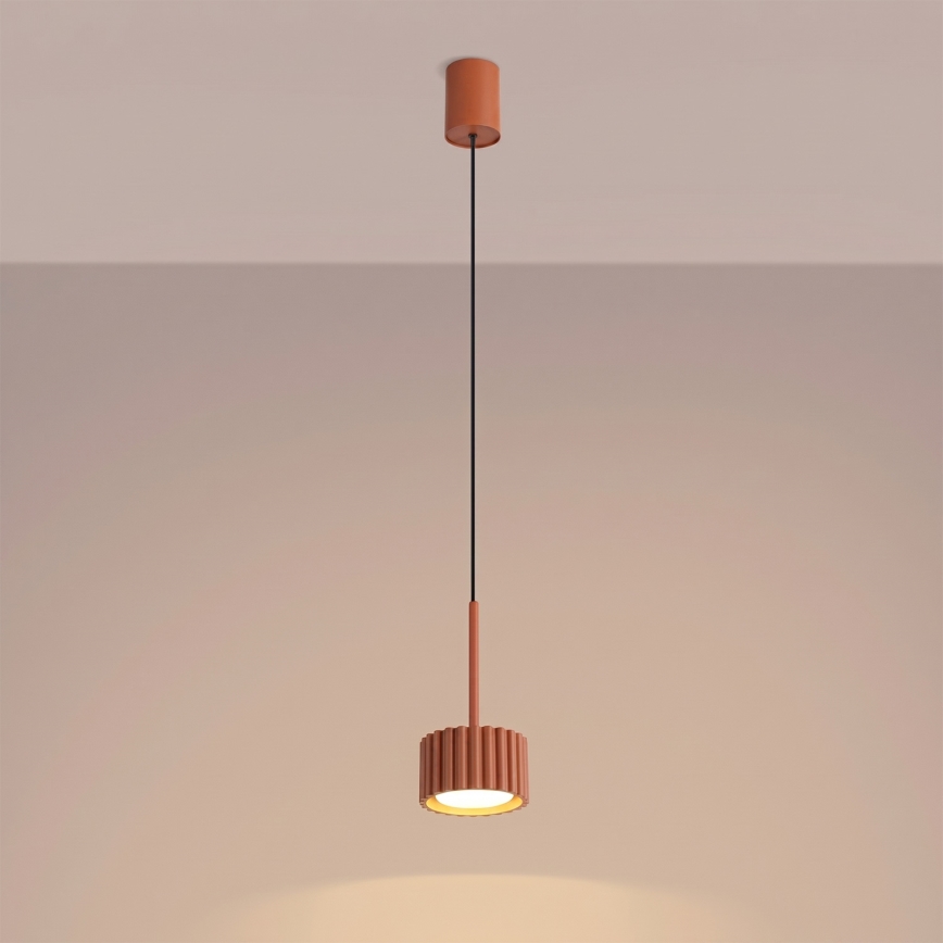 Pendellamp aan kabel AURA 1xGX53/10W/230V rood