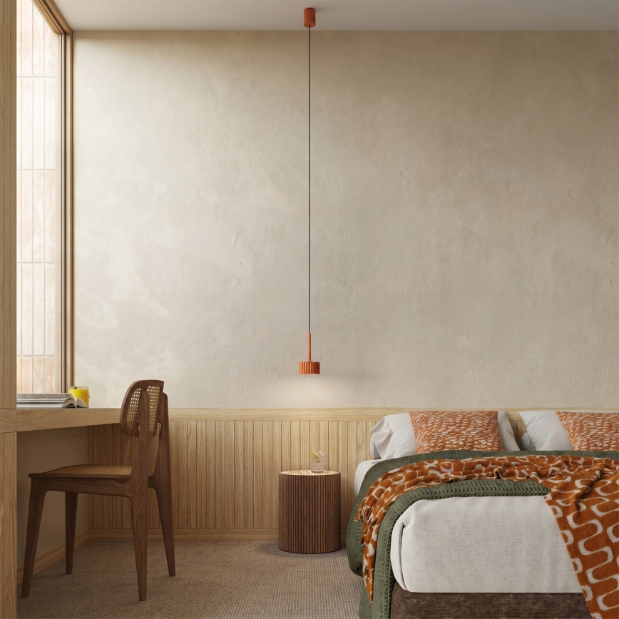 Pendellamp aan kabel AURA 1xGX53/10W/230V rood