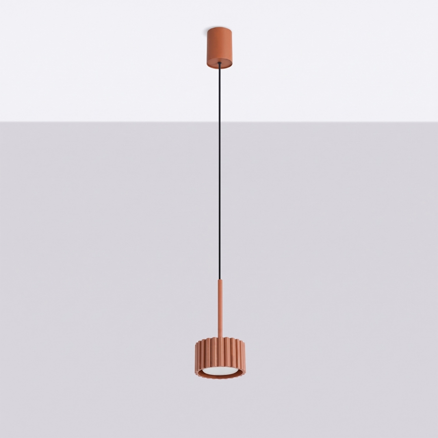 Pendellamp aan kabel AURA 1xGX53/10W/230V rood