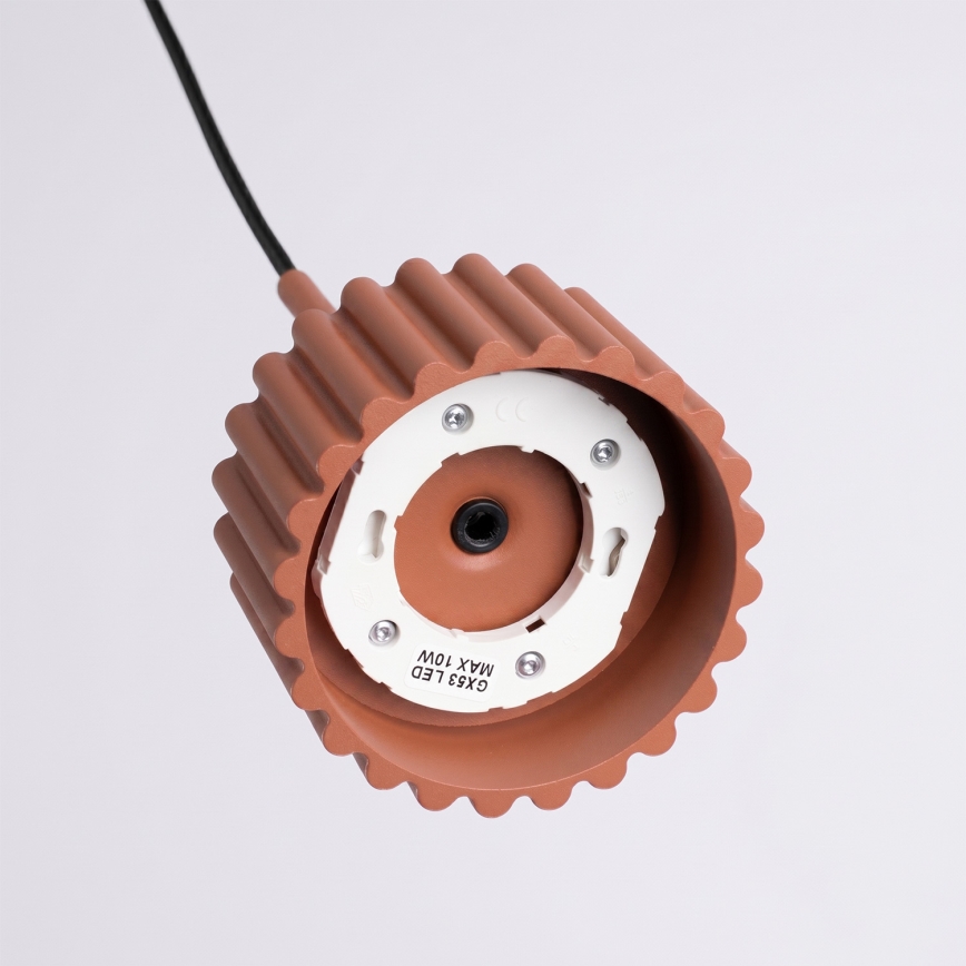 Pendellamp aan kabel AURA 1xGX53/10W/230V rood