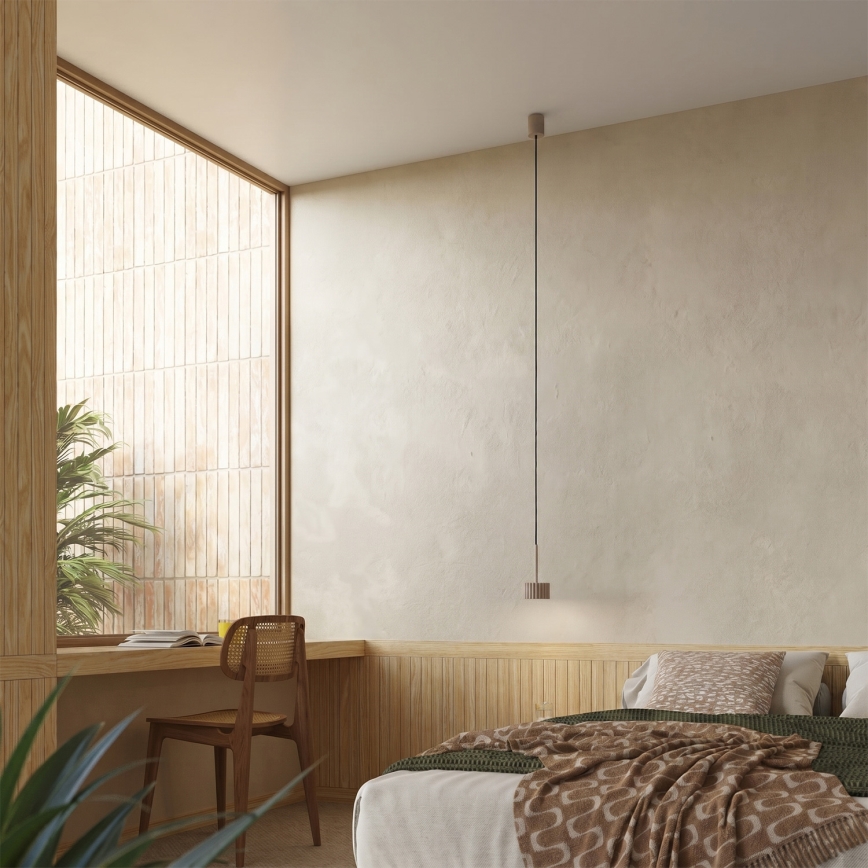 Hanglamp aan kabel AURA 1xGX53/10W/230V taupe
