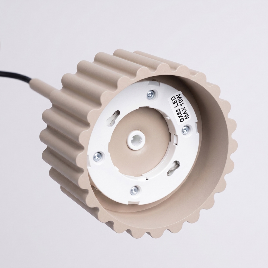 Hanglamp aan kabel AURA 1xGX53/10W/230V taupe