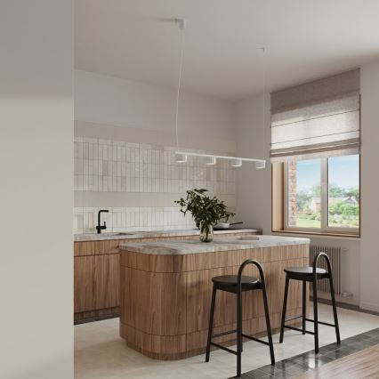 Hanglamp aan kabel AURA 4xGX53/10W/230V wit