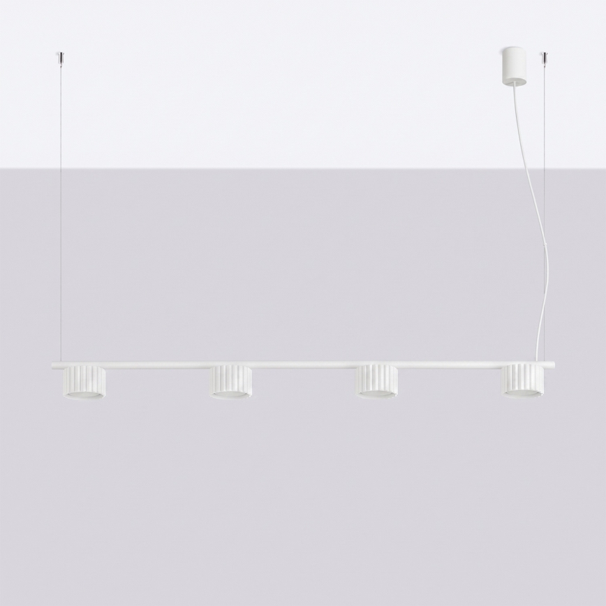 Hanglamp aan kabel AURA 4xGX53/10W/230V wit