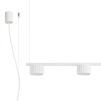 Hanglamp aan kabel AURA 4xGX53/10W/230V wit