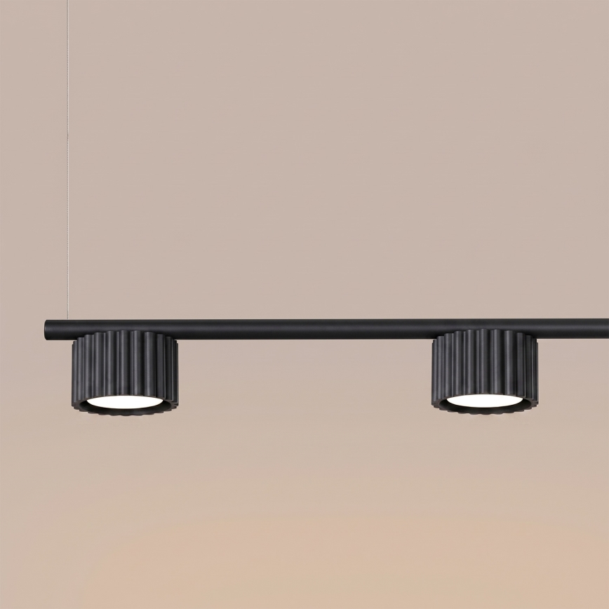 Hanglamp met kabel AURA 4xGX53/10W/230V zwart