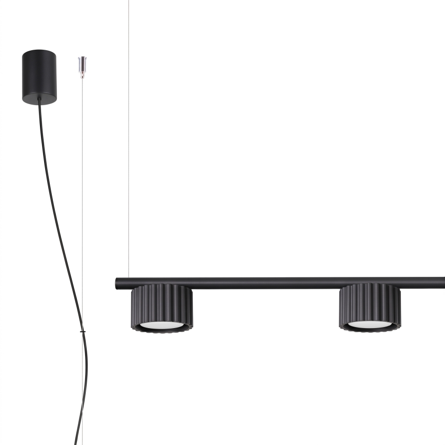 Hanglamp met kabel AURA 4xGX53/10W/230V zwart