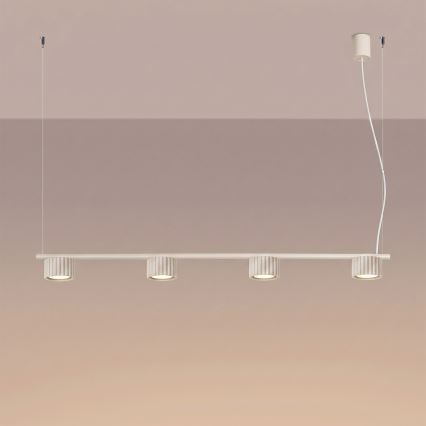 Hanglamp aan kabel AURA 4xGX53/10W/230V crème