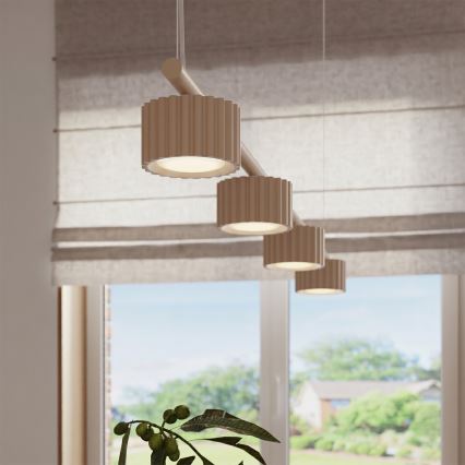 Hanglamp aan kabel AURA 4xGX53/10W/230V crème