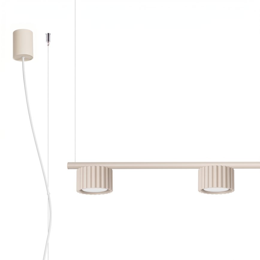 Hanglamp aan kabel AURA 4xGX53/10W/230V crème