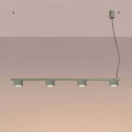 Hanglamp AURA met kabel 4xGX53/10W/230V groen