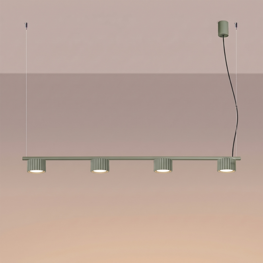 Hanglamp AURA met kabel 4xGX53/10W/230V groen