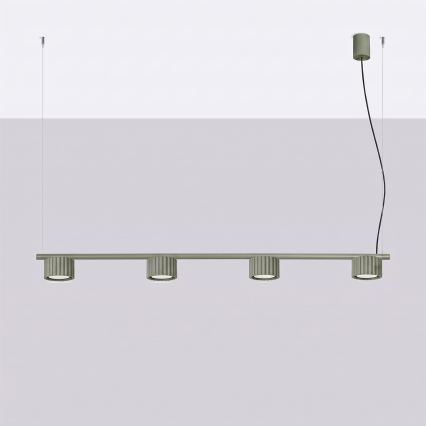 Hanglamp AURA met kabel 4xGX53/10W/230V groen