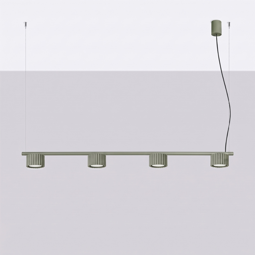 Hanglamp AURA met kabel 4xGX53/10W/230V groen