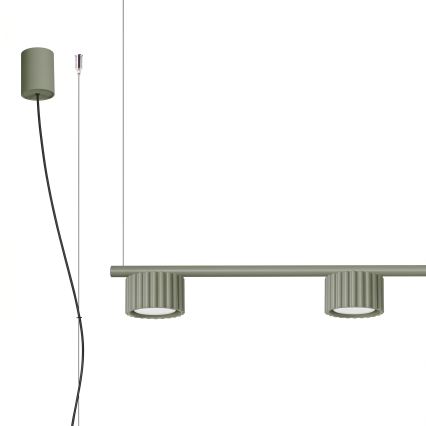 Hanglamp AURA met kabel 4xGX53/10W/230V groen