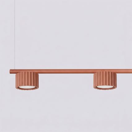 Hanglamp aan kabel AURA 4xGX53/10W/230V rood