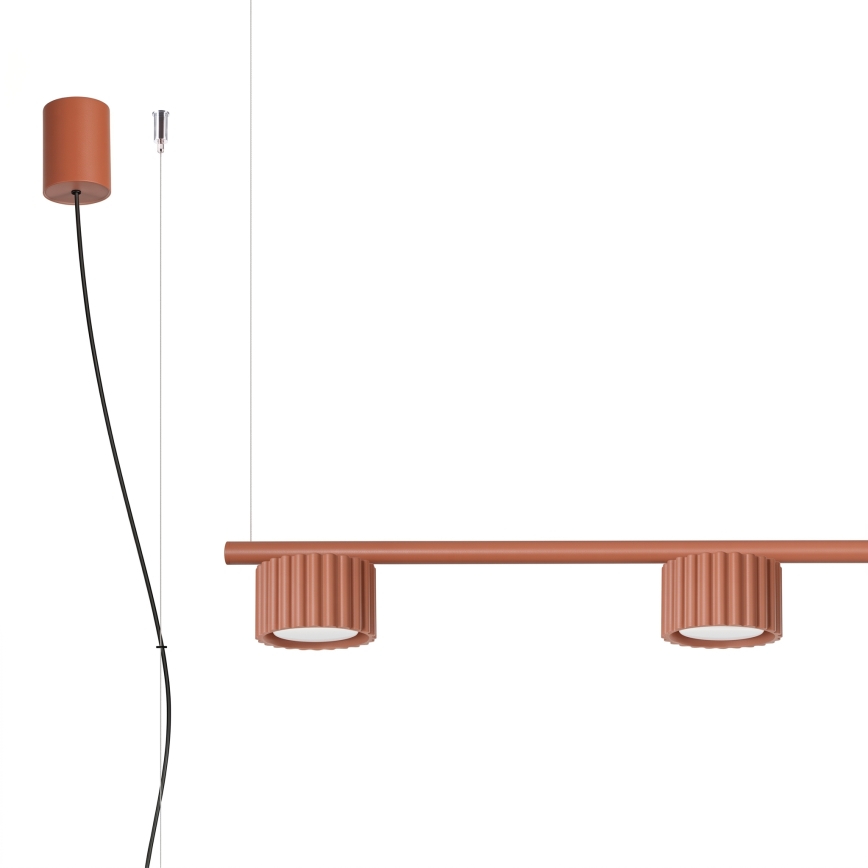 Hanglamp aan kabel AURA 4xGX53/10W/230V rood