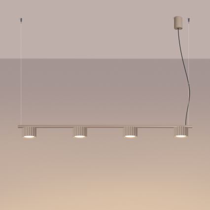 Hanglamp aan kabel AURA 4xGX53/10W/230V taupe