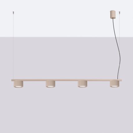 Hanglamp aan kabel AURA 4xGX53/10W/230V taupe