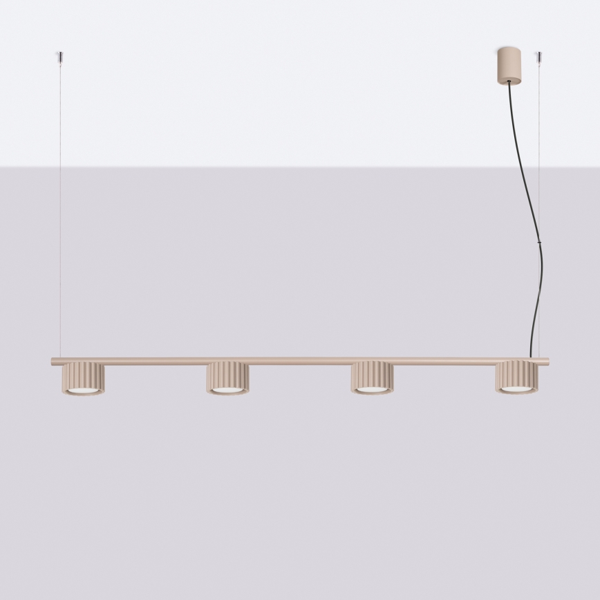 Hanglamp aan kabel AURA 4xGX53/10W/230V taupe