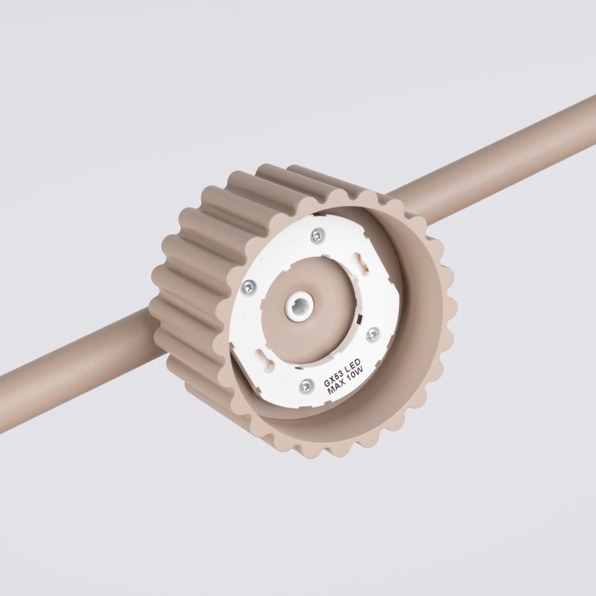 Hanglamp aan kabel AURA 4xGX53/10W/230V taupe