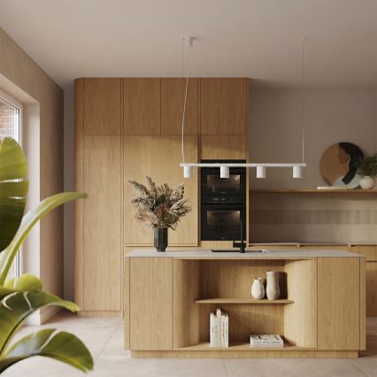 Hanglamp aan kabel KARBON 4xGU10/10W/230V wit