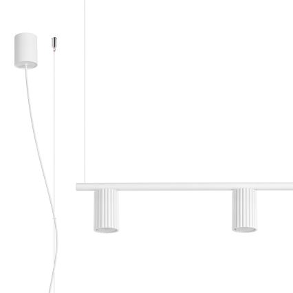 Hanglamp aan kabel KARBON 4xGU10/10W/230V wit