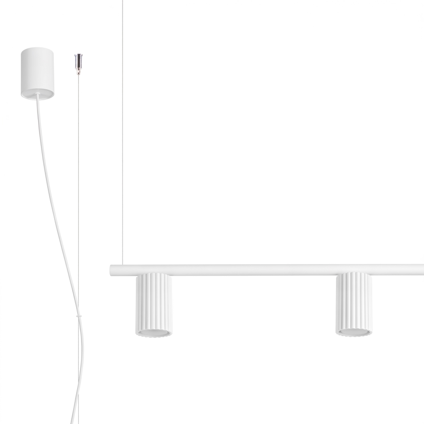 Hanglamp aan kabel KARBON 4xGU10/10W/230V wit