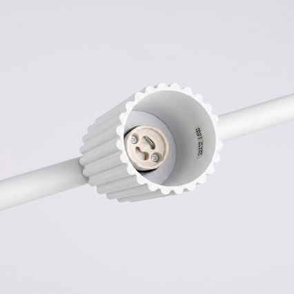 Hanglamp aan kabel KARBON 4xGU10/10W/230V wit