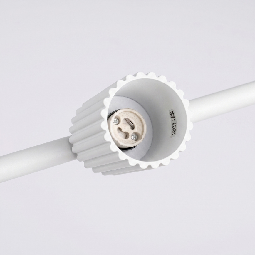 Hanglamp aan kabel KARBON 4xGU10/10W/230V wit