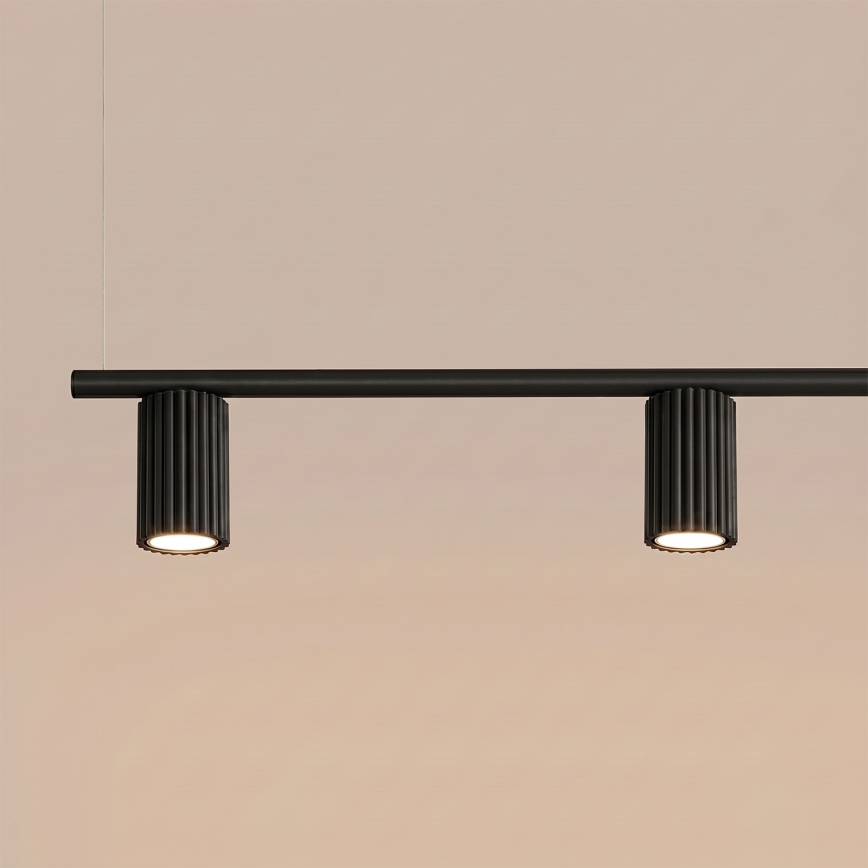 Hanglamp met kabel KARBON 4xGU10/10W/230V zwart