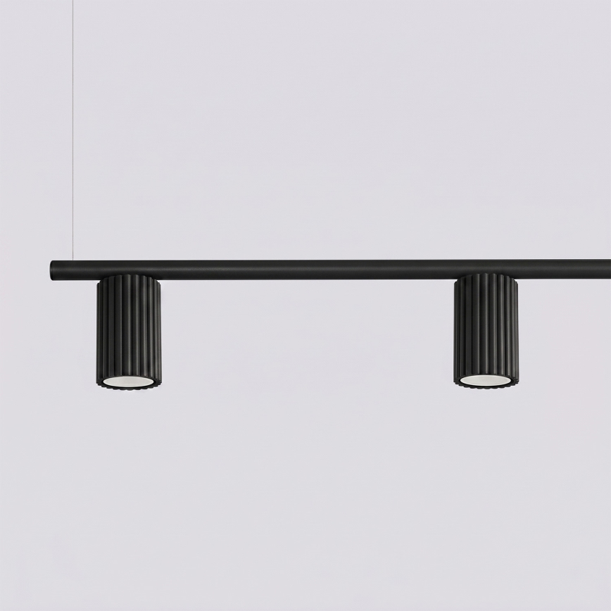 Hanglamp met kabel KARBON 4xGU10/10W/230V zwart