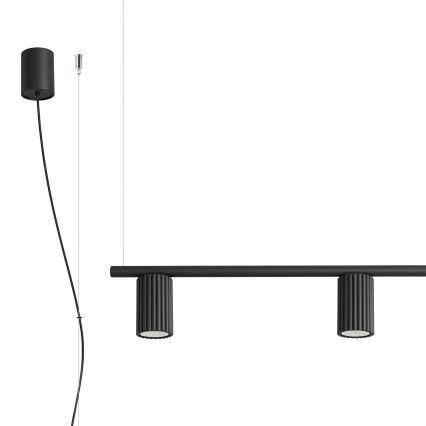 Hanglamp met kabel KARBON 4xGU10/10W/230V zwart