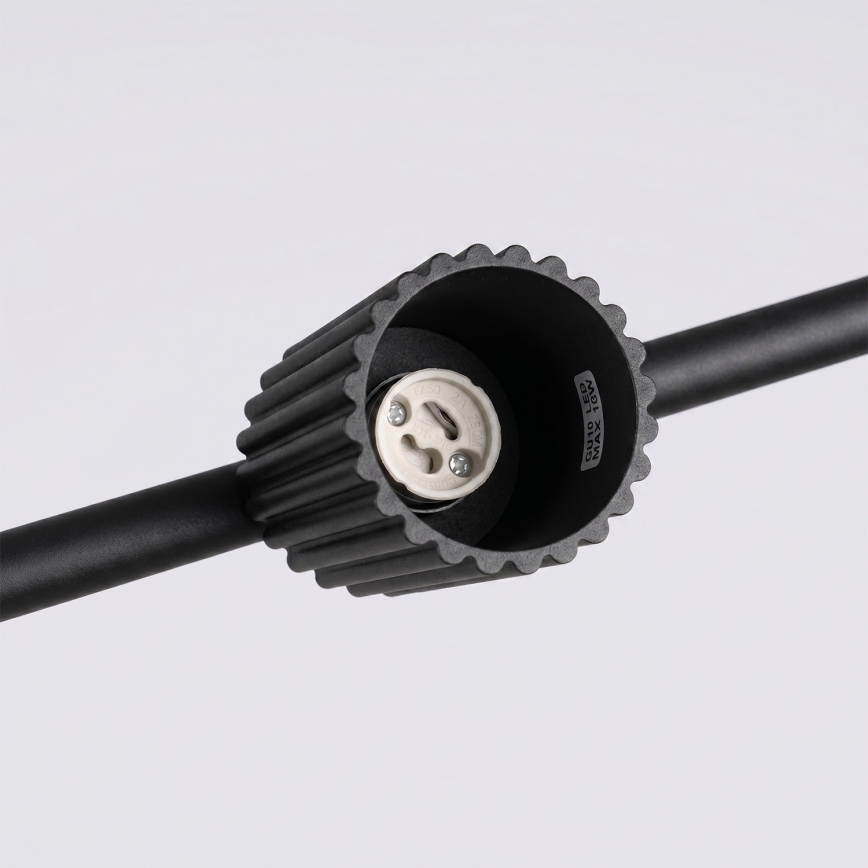 Hanglamp met kabel KARBON 4xGU10/10W/230V zwart
