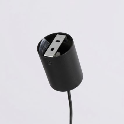 Hanglamp met kabel KARBON 4xGU10/10W/230V zwart