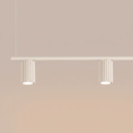 Hanglamp aan kabel KARBON 4xGU10/10W/230V crèmekleurig
