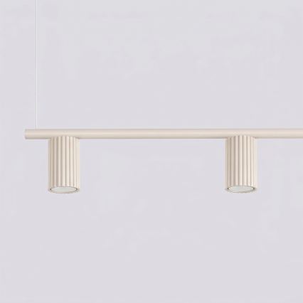 Hanglamp aan kabel KARBON 4xGU10/10W/230V crèmekleurig