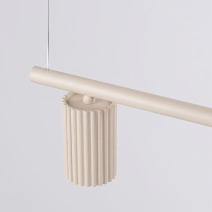 Hanglamp aan kabel KARBON 4xGU10/10W/230V crèmekleurig
