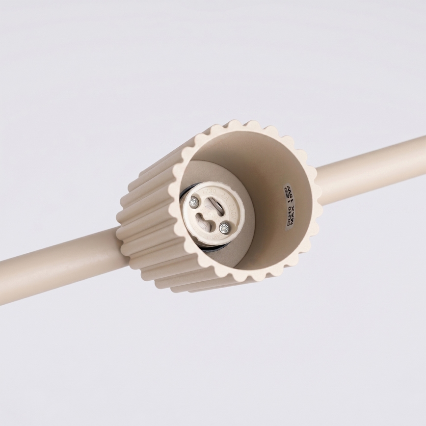 Hanglamp aan kabel KARBON 4xGU10/10W/230V crèmekleurig
